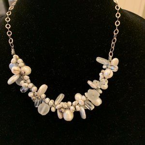 Silpada freshwater pearl necklace, 18"-20"